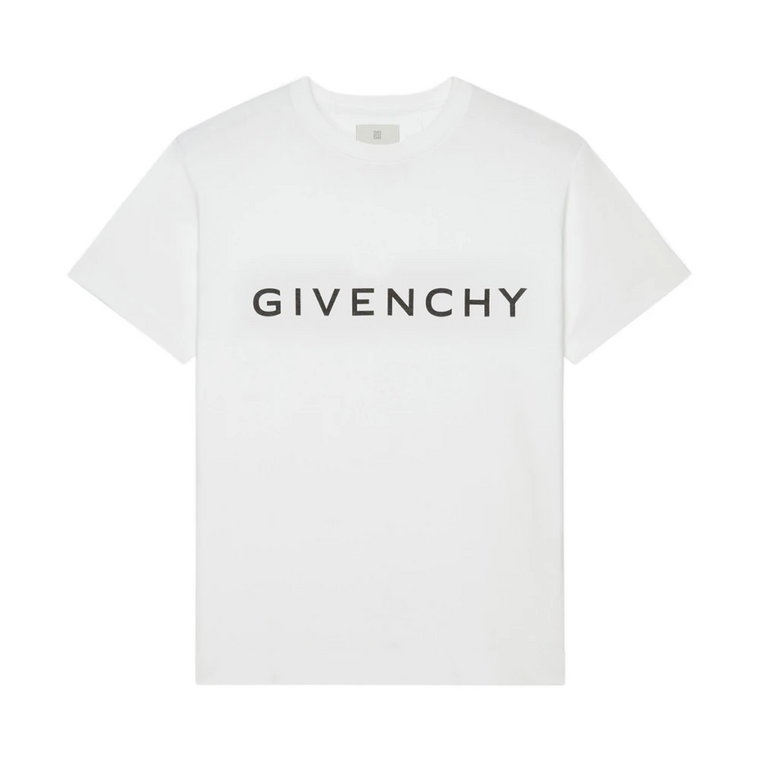 Męska koszulka z nadrukiem i obszernym krojem Givenchy