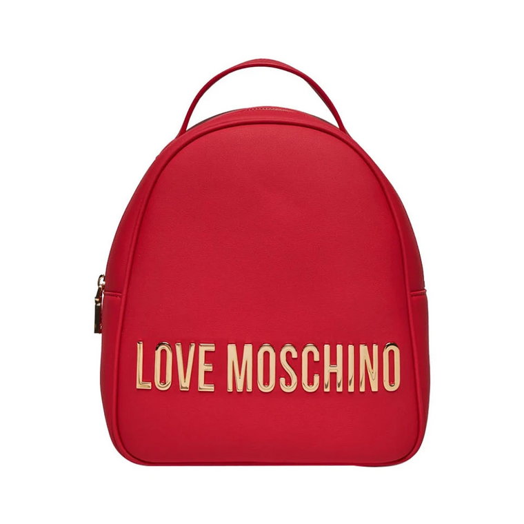 Czerwony Modny Plecak Moschino