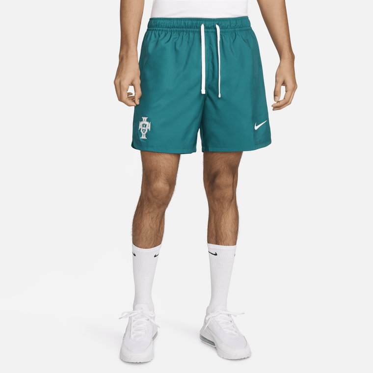 Męskie piłkarskie spodenki z podszewką z tkaniny Nike Portugalia Sport Essential Flow - Zieleń