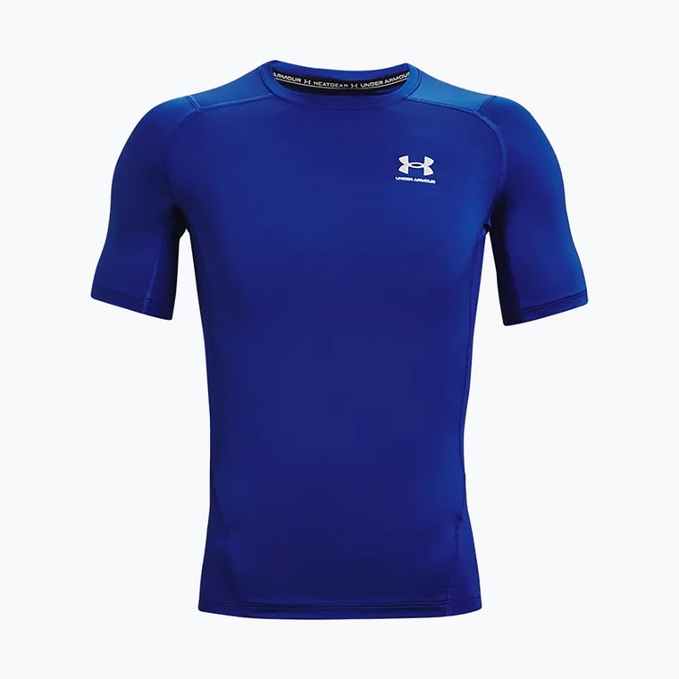 Koszulka treningowa męska Under Armour HG Armour Comp royal/white