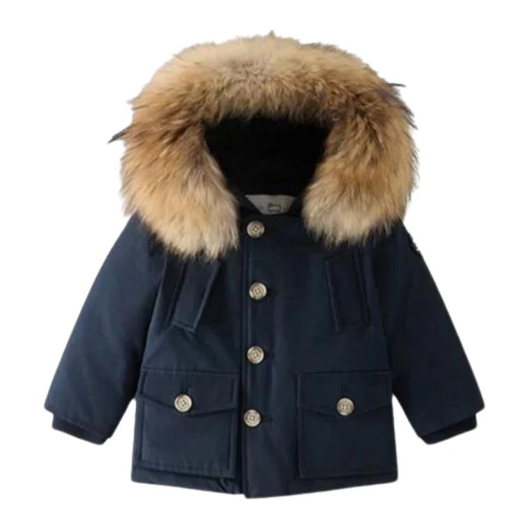 Niebieska Kurtka Dziecięca Woolrich