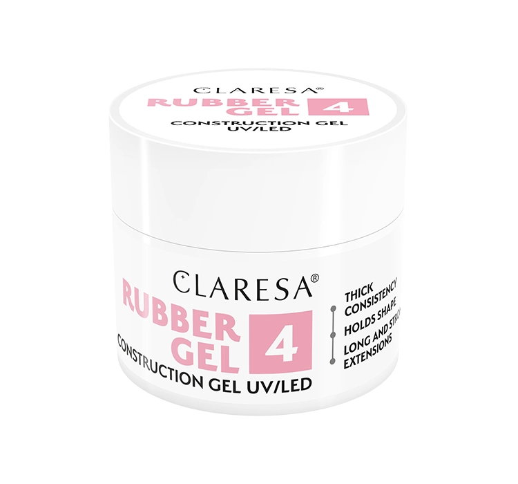 CLARESA RUBBER GEL ŻEL BUDUJĄCY UV/LED 4 45