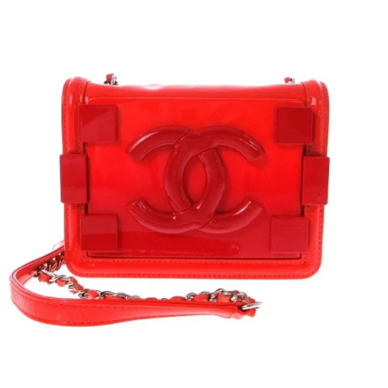 Używana Czerwona Skórzana Torba Chanel Chanel Vintage