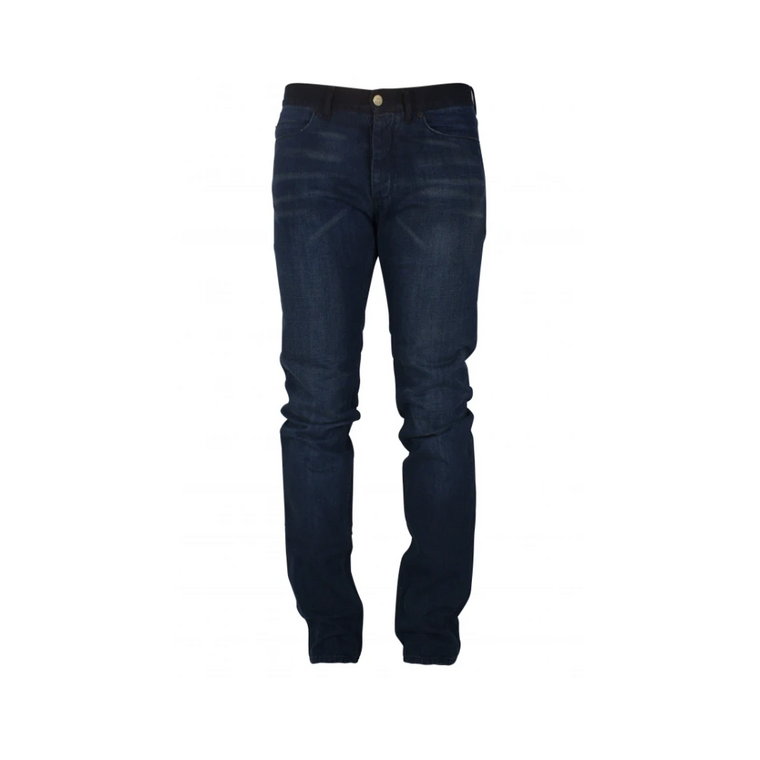 Klasyczne granatowe jeansy straight-fit Lanvin