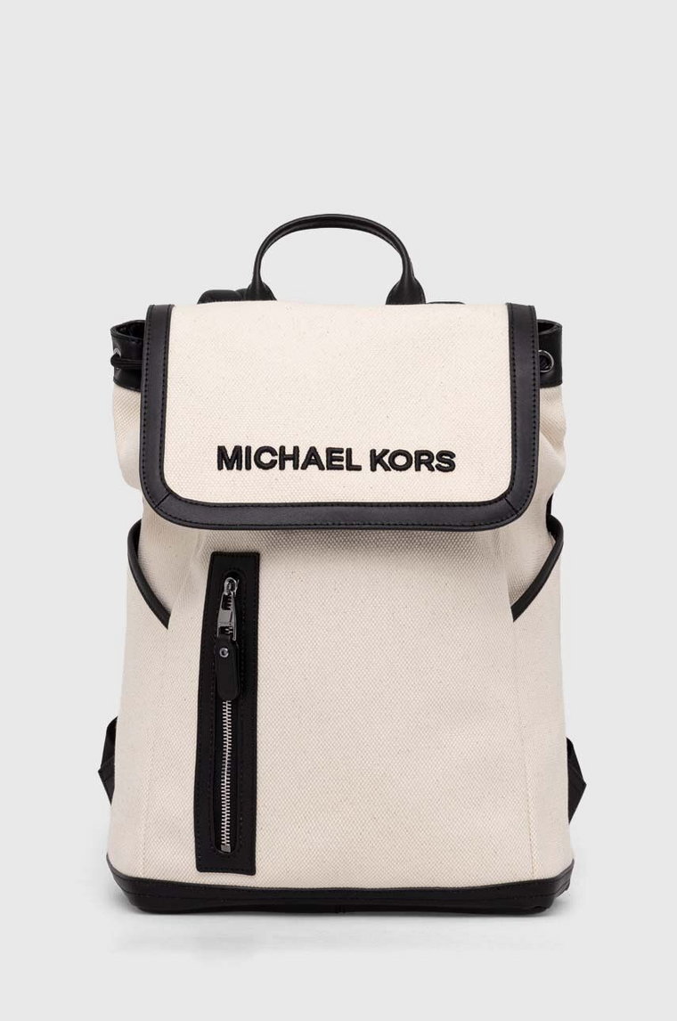 Michael Kors plecak męski kolor beżowy duży gładki