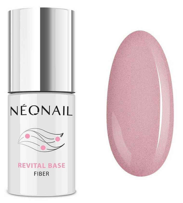 Neonail - Baza hybrydowa Revital Base Fiber Blinking Cover Pink 7,2ml