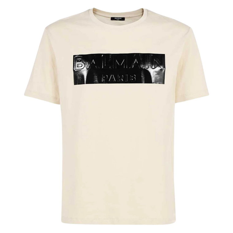 Kultowy Bawełniany T-shirt dla Mężczyzn Balmain