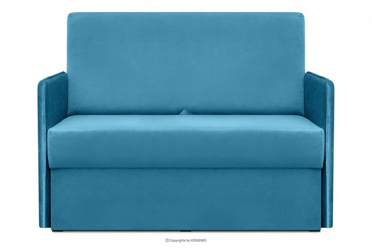 Sofa 2 z funkcją spania niebieska PEDATU Konsimo