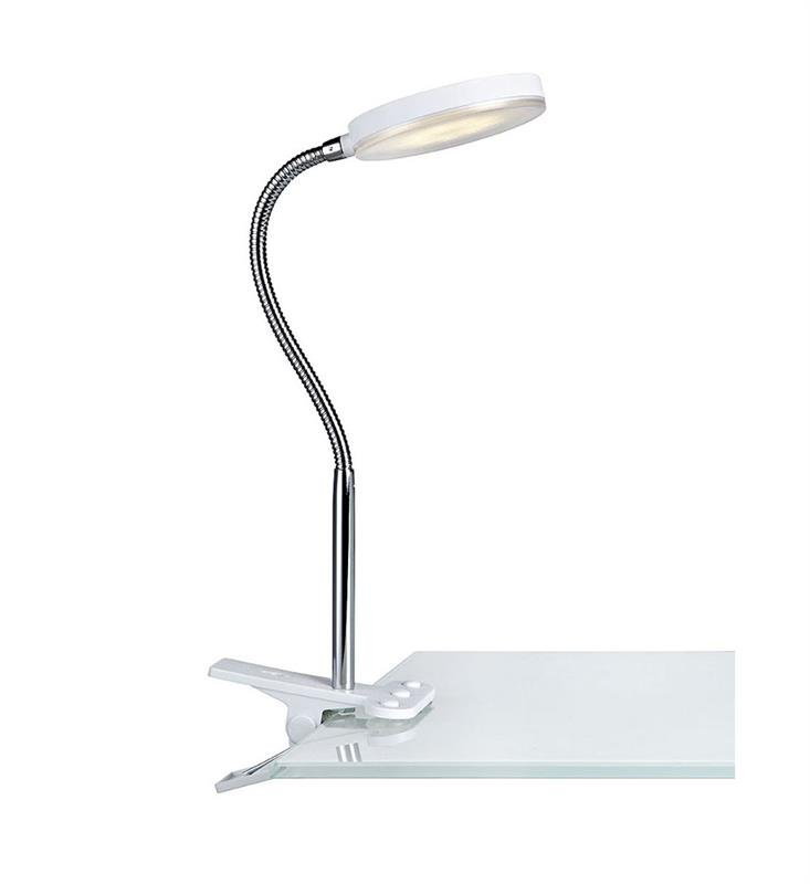 Lampka biurkowa MARKSLOJD Flex, biała, 5W, 8x40 cm