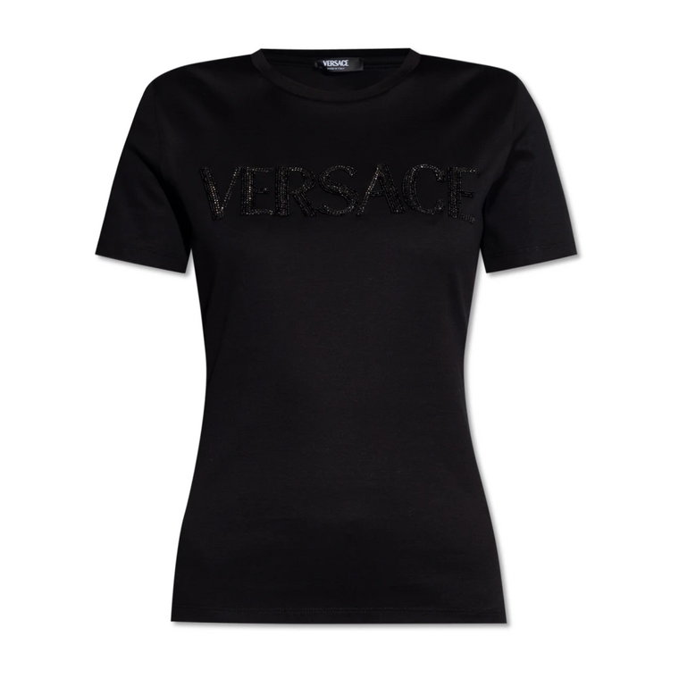 T-shirt z logo Versace