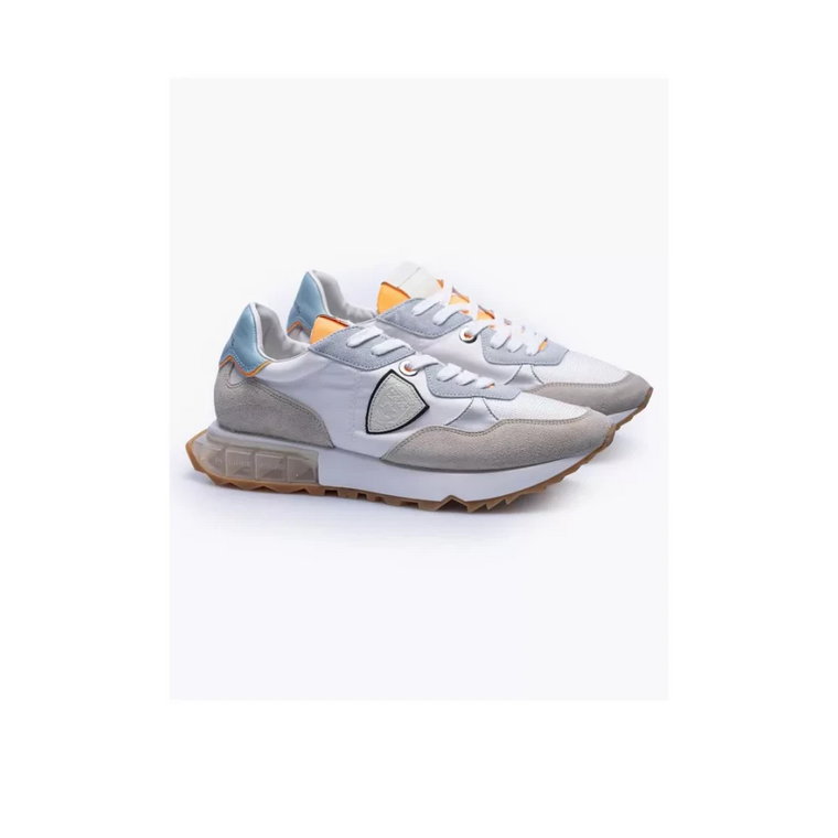 Sneakersy z kolekcji La Rue - Beżowy, Szary, Błękitny, Neonowy Pomarańcz, Biały Philippe Model