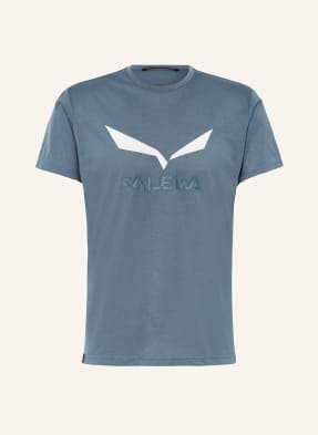 Salewa T-Shirt Solidlogo Dri-Release blau