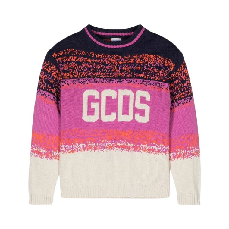 Sweter z Podwójnym Dzianiem z Logo Gcds