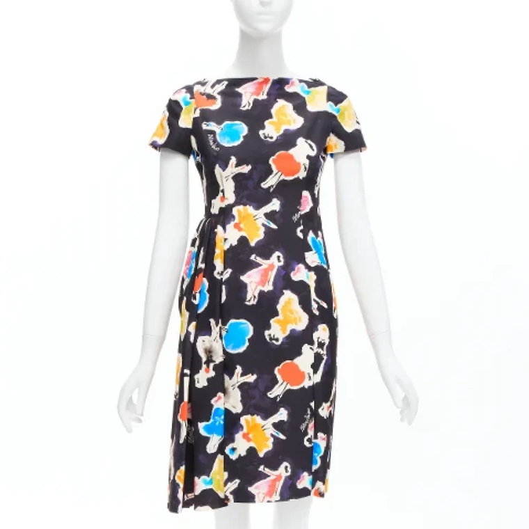 Pre-owned Silk dresses Moschino Pre-Owned