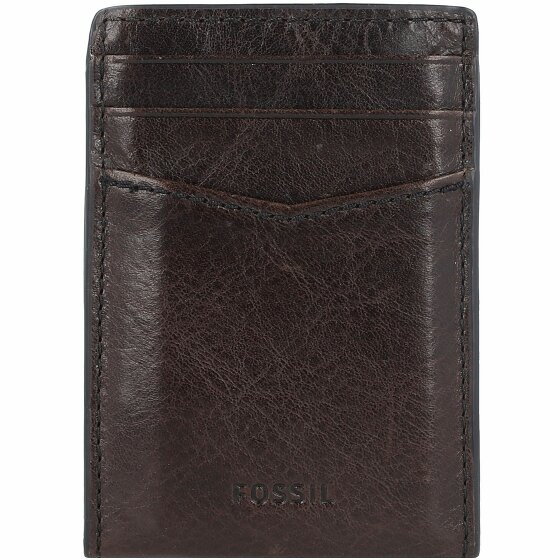 Fossil Andrew Credit Card Case Leather 7,5 cm schwarz