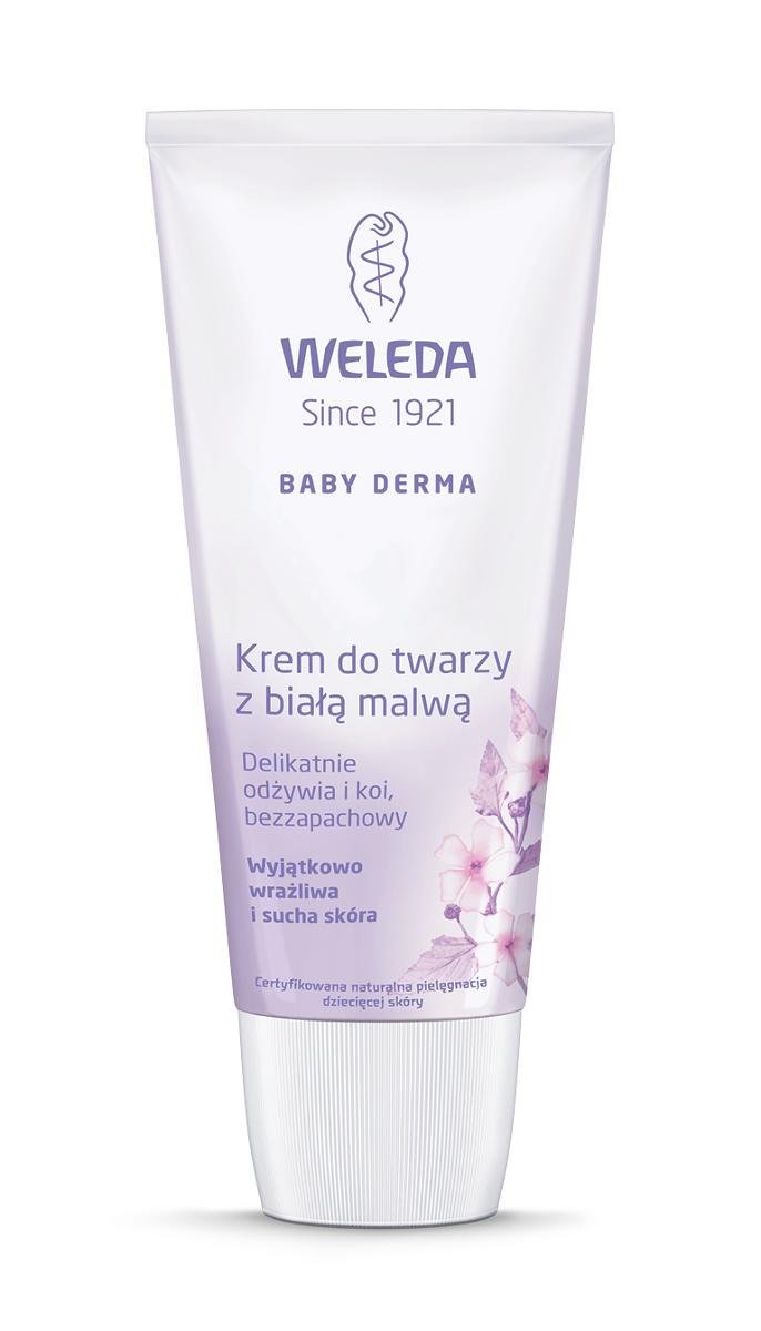 Weleda, krem do twarzy z białą malwą, 50 ml