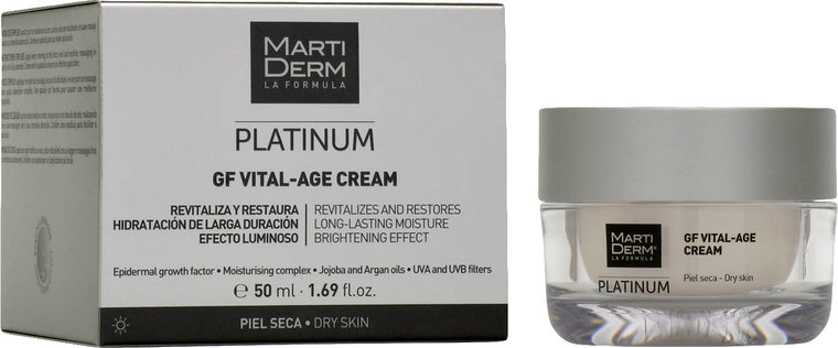 Krem do twarzy MartiDerm Platinum Gf Vital Age dla suchej skóry rewitalizujący 50 ml (8437000435402). Kremy do twarzy