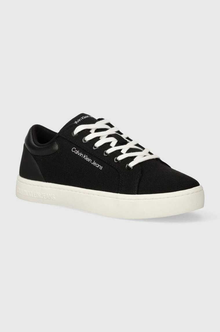 Calvin Klein Jeans tenisówki CLASSIC CUPSOLE LOW LTH IN DC męskie kolor czarny YM0YM00976