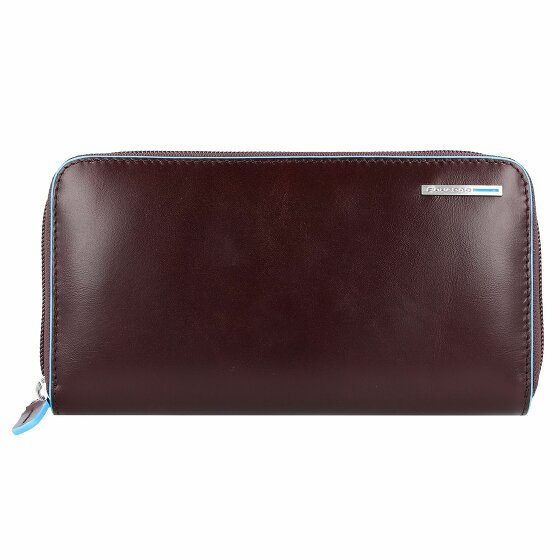Piquadro Blue Square Wallet RFID Leather 19 cm mahogany