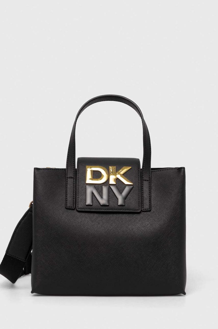 Dkny torebka skórzana kolor czarny R42DYE39