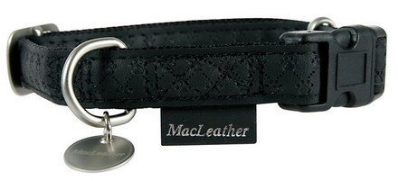 Zolux, Obroża regulowana Mac Leather, czarna,  25 mm .