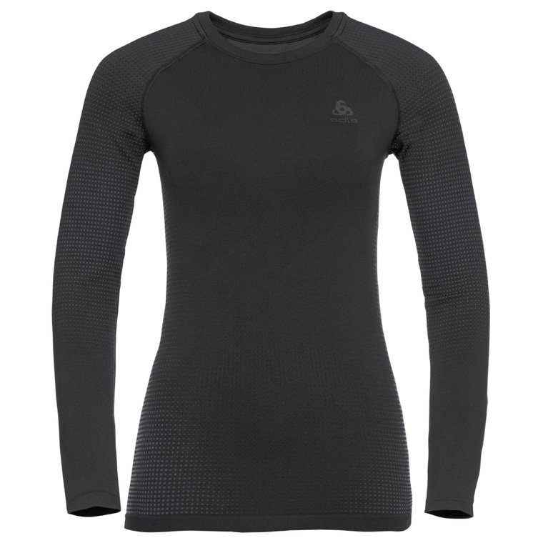 Damska koszulka Odlo PERFORMANCE WARM ECO LS Baselayer black/graphite grey - L