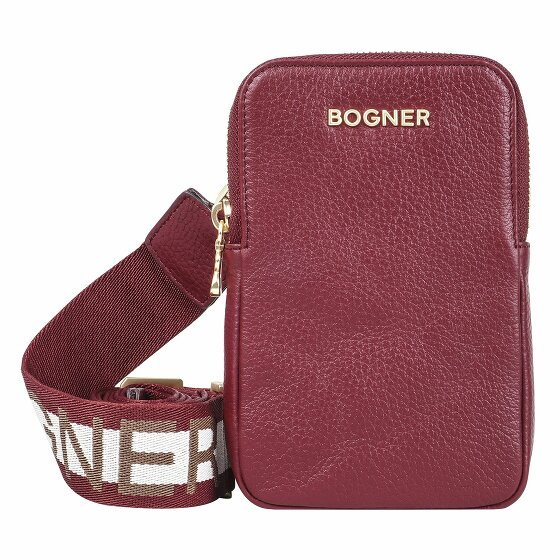 Bogner Andermatt Johanna Torebka skórzana 11 cm darkred