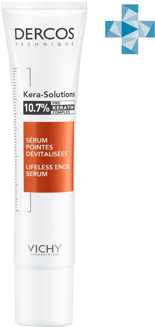 Vichy Dercos Kera-Solutions Serum odżywcze z kompleksem Pro-Keratin do odbudowy zniszczonych i osłabionych końcówek włosów 40 ml (3337875673921). Serum do włosów