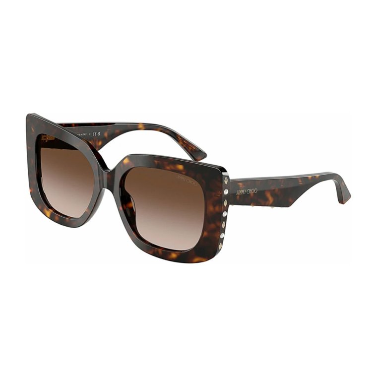 Okulary Przeciwsłoneczne Motyl Brązowy Gradient Havana Jimmy Choo