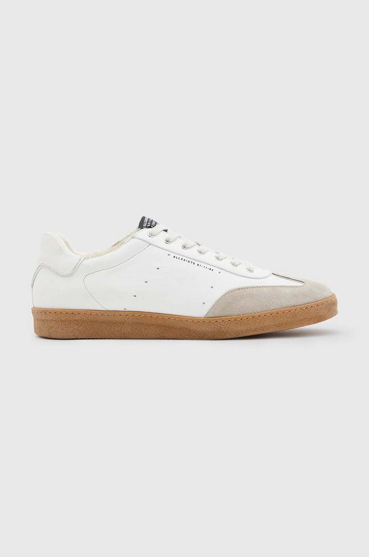 AllSaints sneakersy skórzane Leo Low Top kolor beżowy MF718X