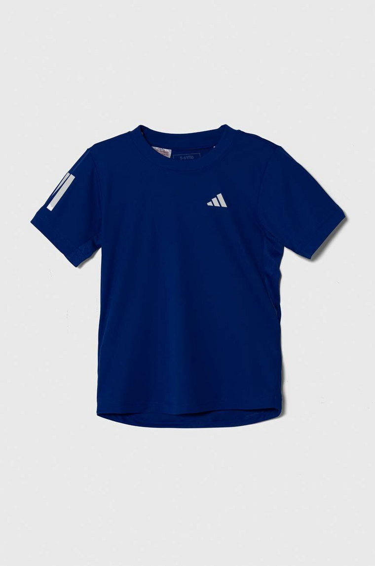 adidas Performance t-shirt dziecięcy kolor niebieski z nadrukiem