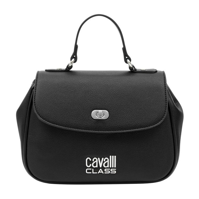 Metaliczna torebka damska z poliuretanu Cavalli Class
