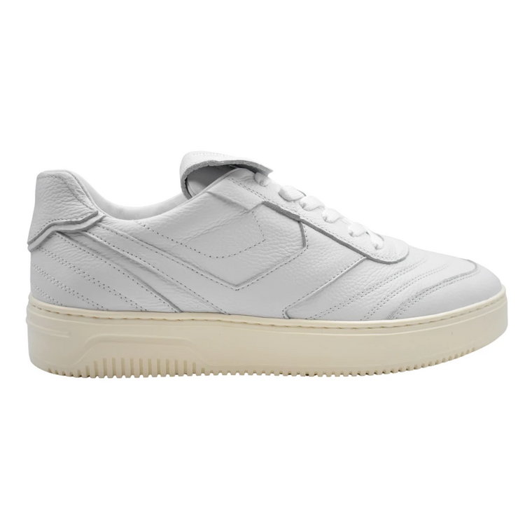 Białe płaskie buty z wzorem Crossball Pantofola d'Oro