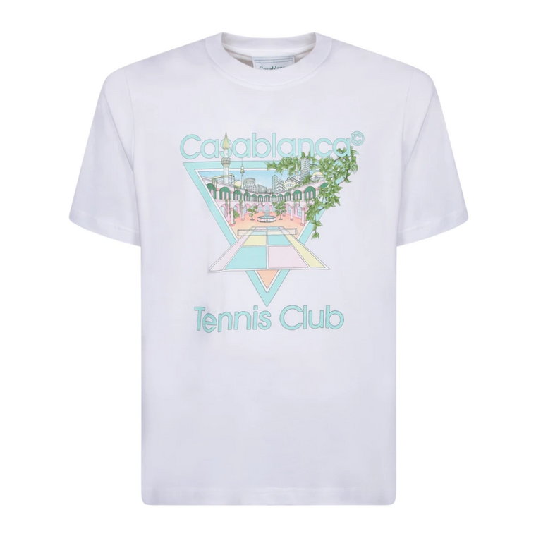 Białe T-shirty i Pola dla Mężczyzn Aw23 Casablanca