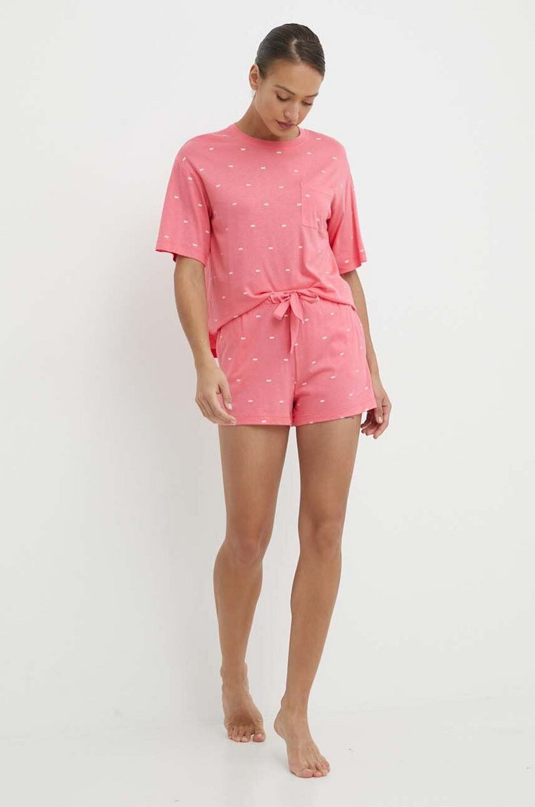 Dkny piżama damska kolor różowy YI80010