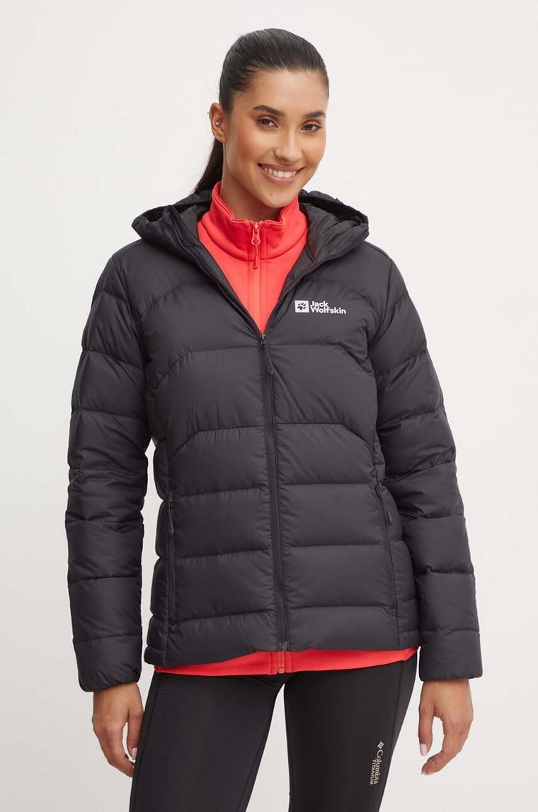 Jack Wolfskin kurtka sportowa puchowa Ather Down kolor czarny  A60330