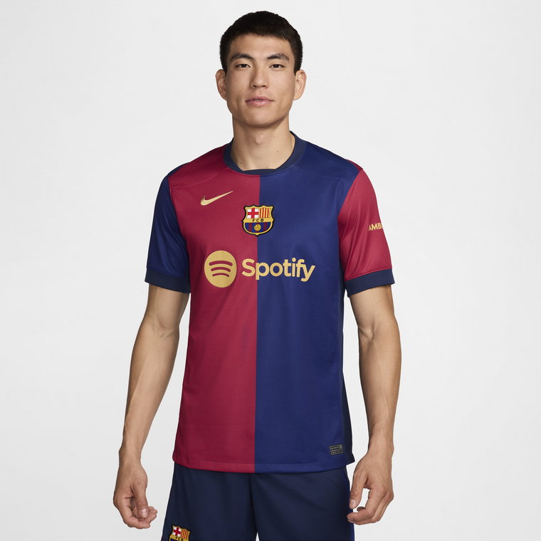 Męska koszulka piłkarska Nike Dri-FIT FC Barcelona Stadium 2024/25 (wersja domowa)  replika - Niebieski