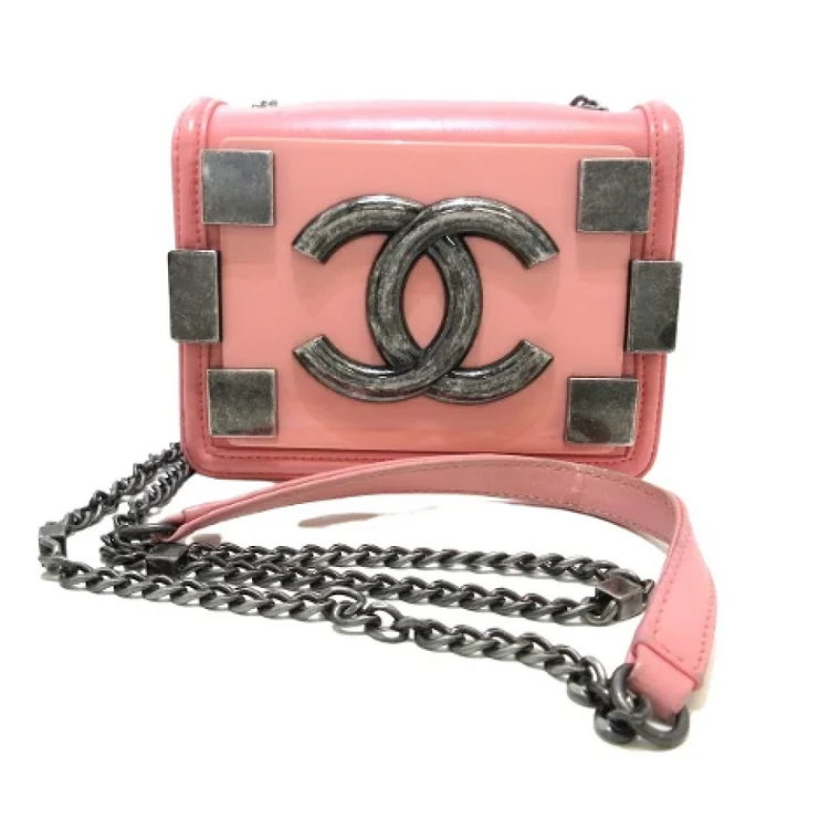Używana Różowa Skórzana Torba Chanel Chanel Vintage