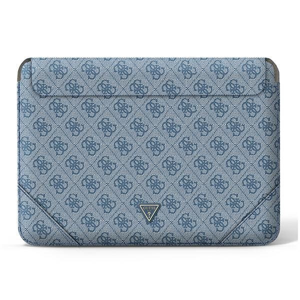 Guess Sleeve GUCS16P4TB 16" niebieski /blue 4G Uptown Triangle logo