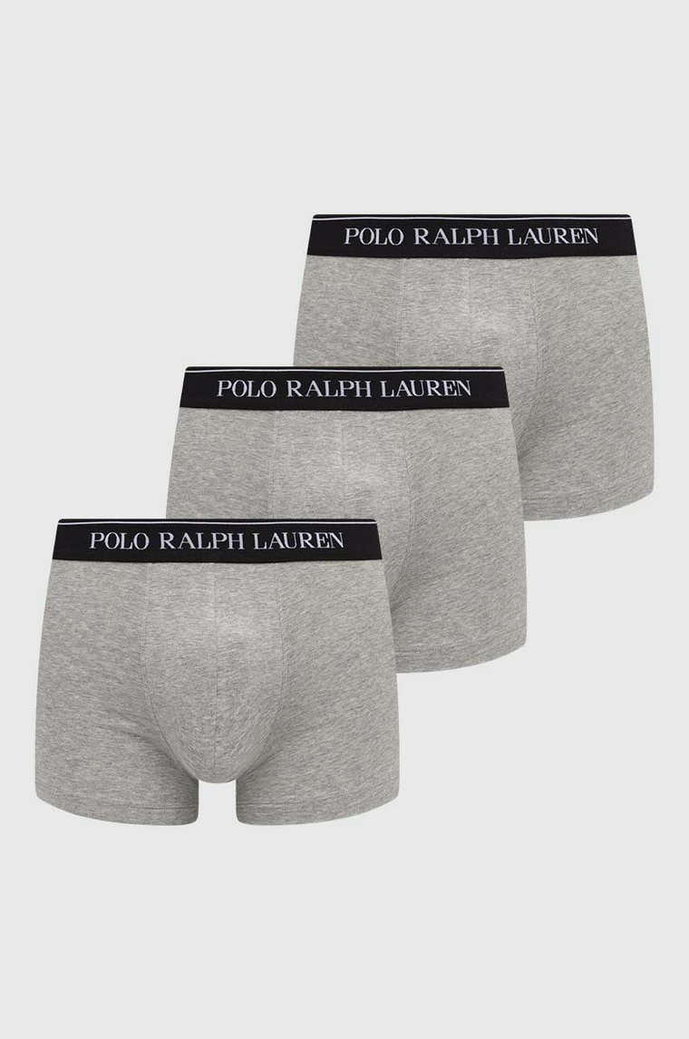 Polo Ralph Lauren bokserki 3-pack męskie kolor szary