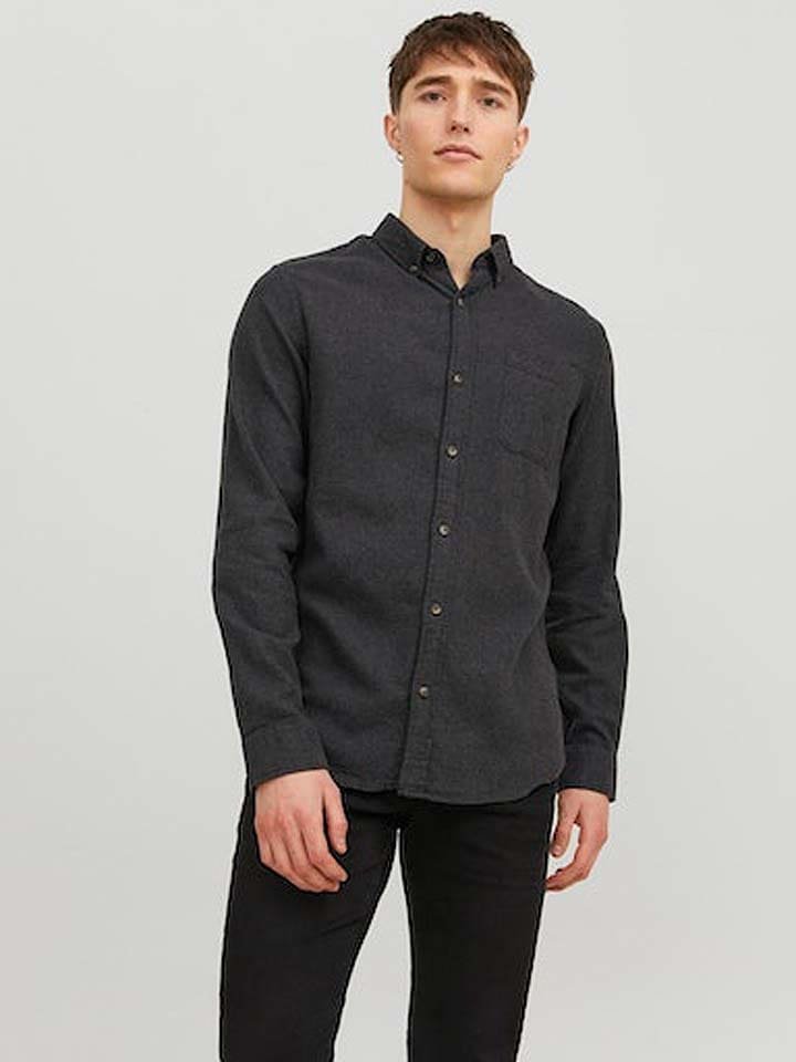 Jack & Jones Koszula - Slim fit - w kolorze antracytowym