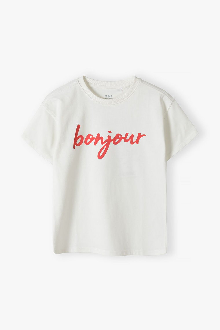 T-shirt dziewczęcy - Bonjour - Limited Edition