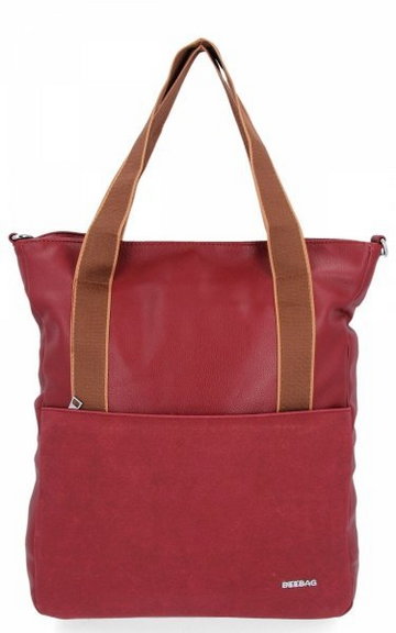Uniwersalna Torebka Damska Shopper Bag XL firmy Bee Bag Bordowa (kolory)