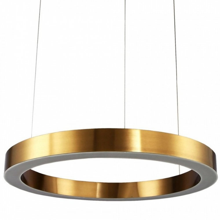 Lampa wisząca circle 120 led mosiądz szczotkowany 120 cm kod: ST-8848-120 brass