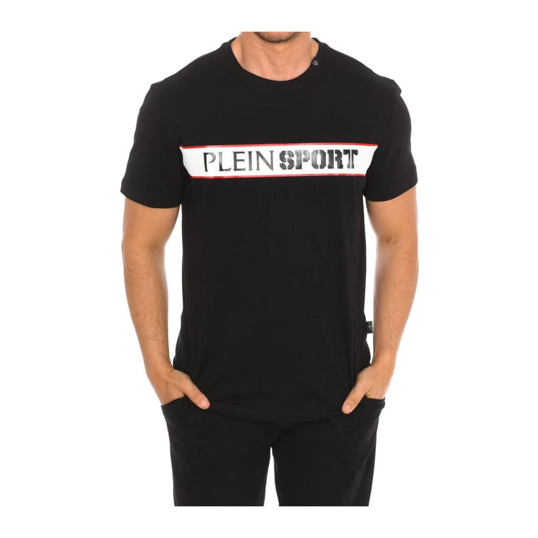 T-shirt z krótkim rękawem i nadrukiem marki Plein Sport