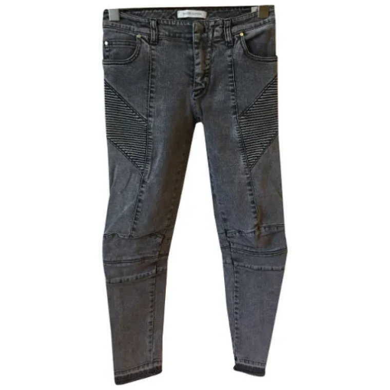 Pre-owned Cotton jeans Balmain Pre-owned