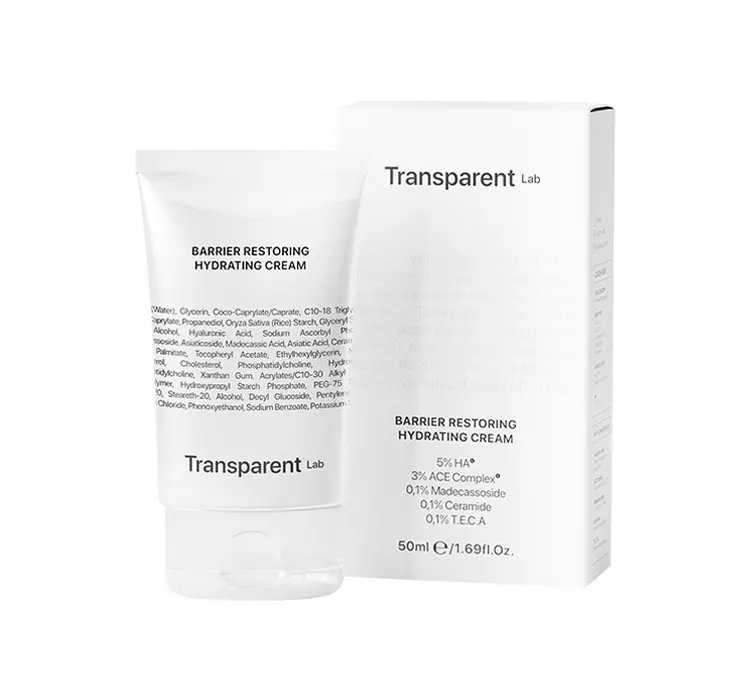 TRANSPARENT LAB BARRIER RESTORING HYDRATING CREAM NAWILŻAJĄCY KREM DO TWARZY 50ML