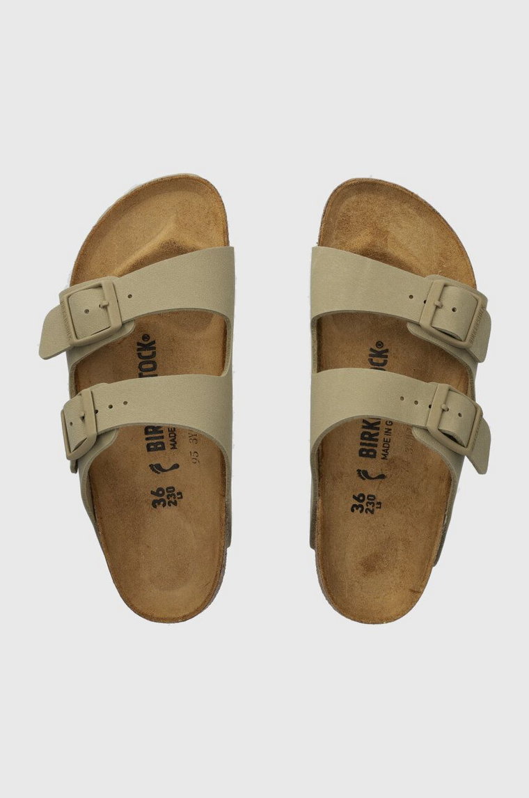 Birkenstock klapki Arizona damskie kolor zielony 1027697