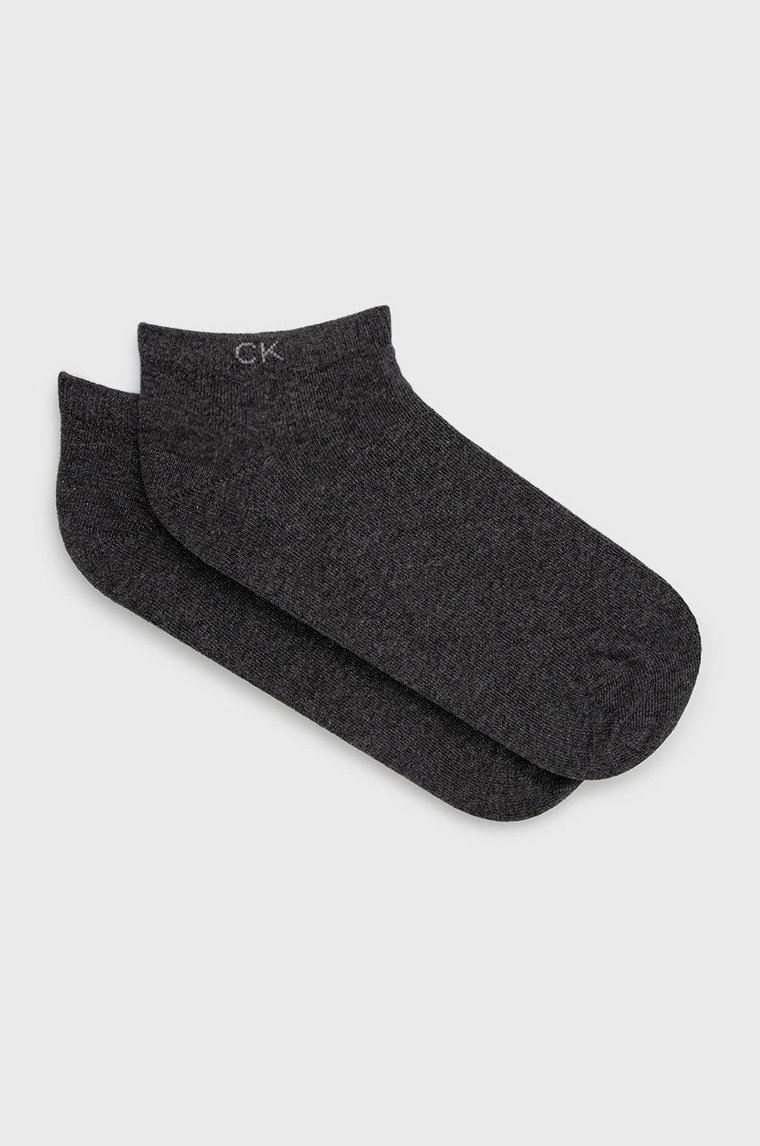 Calvin Klein Skarpetki (2-pack) damskie kolor szary 701218772