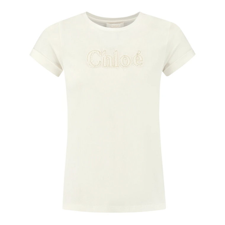 T-shirt Dziewczęca Moda Chloé